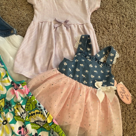 24 month toddler girls spring/summer dress bundle | 4 pieces total - Picture 3 of 11